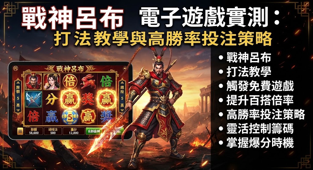 戰神呂布電子遊戲實測:打法教學與高勝率投注策略
